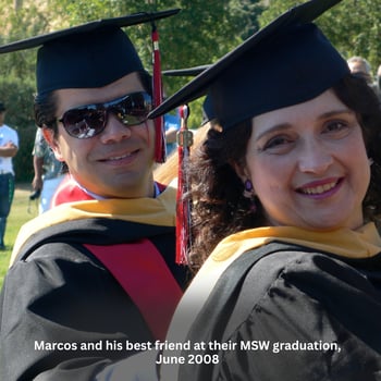 Marcos Apolonio_MSW_Graduation Image with friend