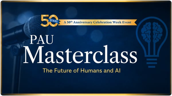 PAU Masterclass Opens 50th Anniversary Celebration Week with a Conversation About the Future of Humans and AI