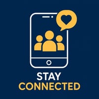 Stay Connected Icon card