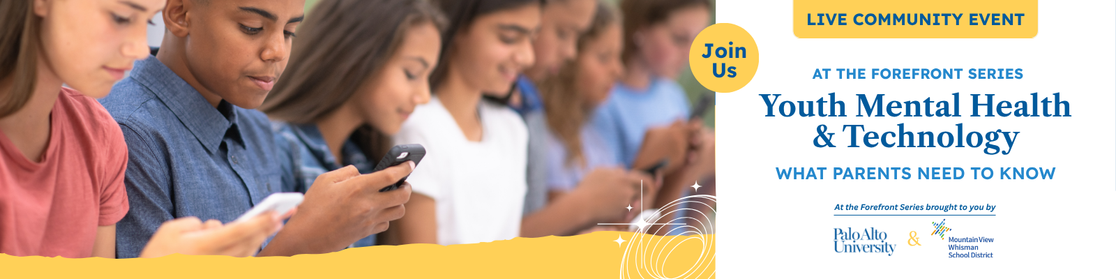 At the Forefront Youth Mental Health & Technology - Web Header