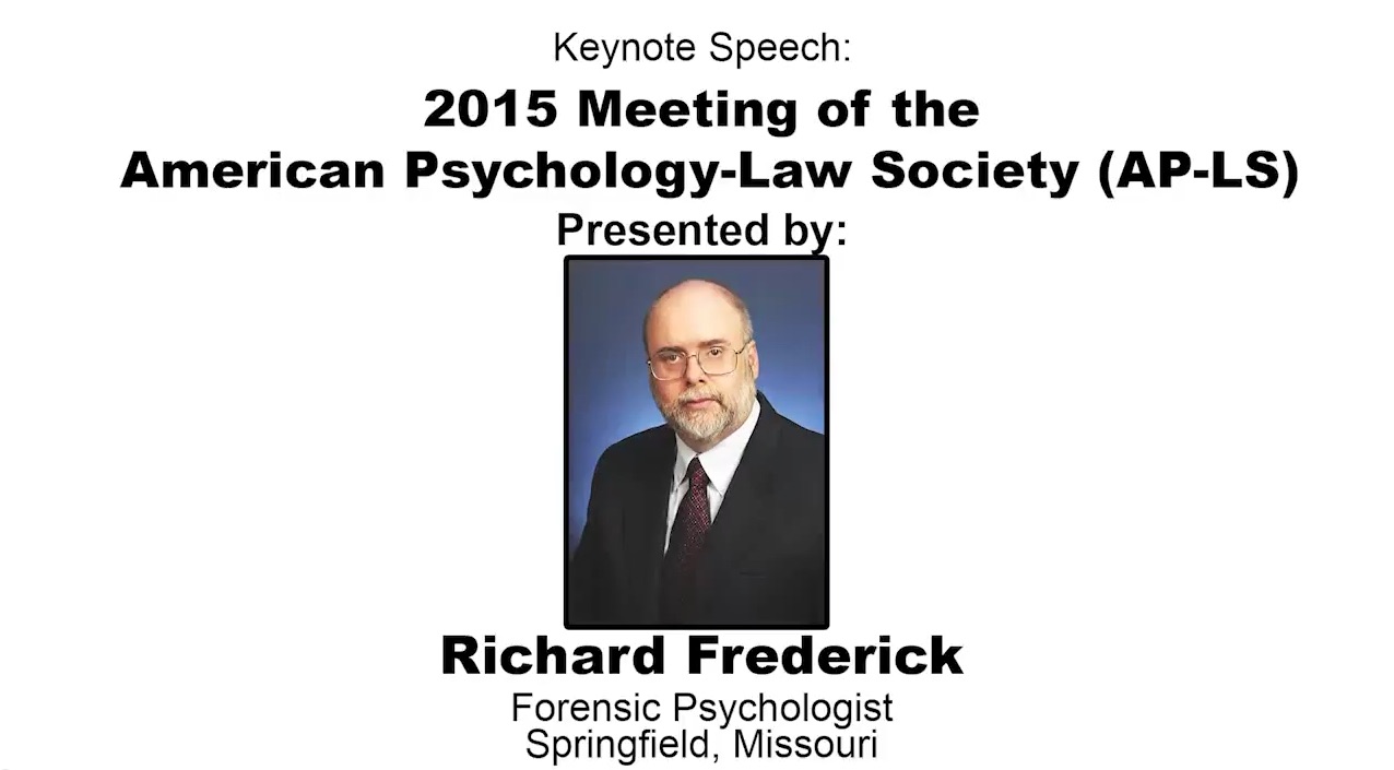 Distinguished Contributions Award Winner Dr. Frederick on Multiple Measures of Malingering (Video)