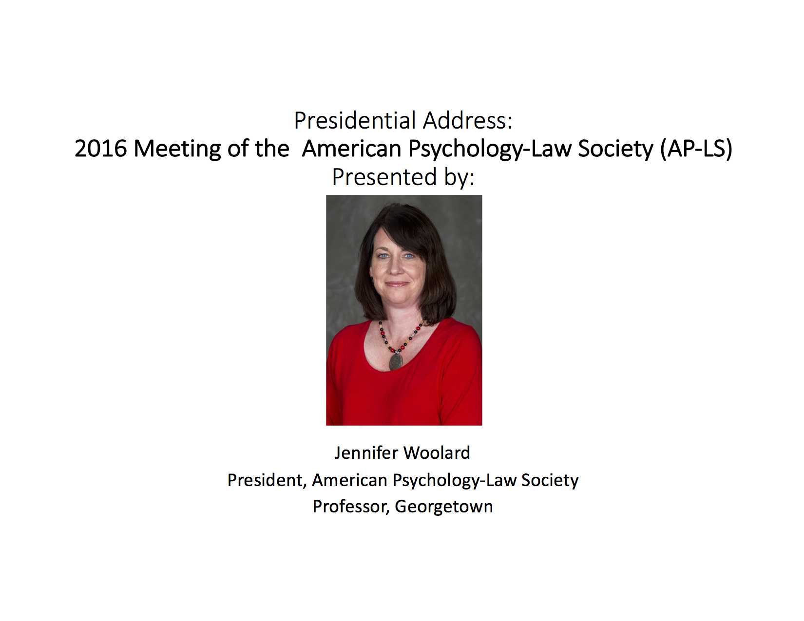 AP-LS 2016 Presidential Address