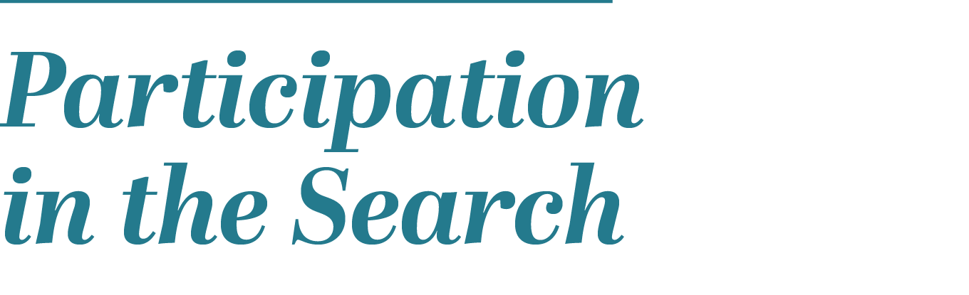 Participation in the Search